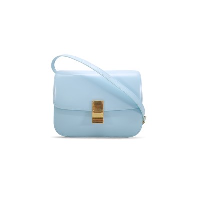 CELINE MEDIUM SHOULDER BAG IN TEEN CLASSIC STRIPED CALFSKIN 164173DLS.27FX (24*18*7cm)